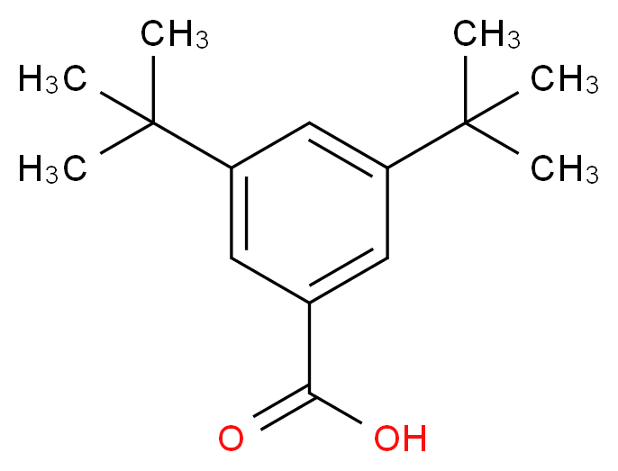 3,5-二叔丁基苯甲酸_分子结构_CAS_16225-26-6)