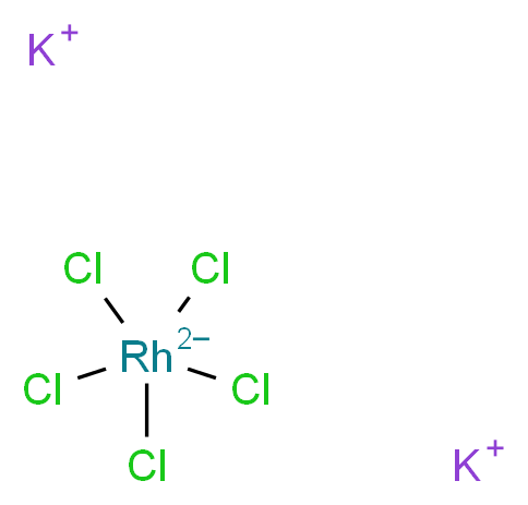 五氯铑(III)酸钾, Premion&reg;_分子结构_CAS_65980-75-8)