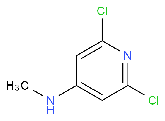 2,6-dichloro-N-methylpyridin-4-amine_分子结构_CAS_88579-63-9