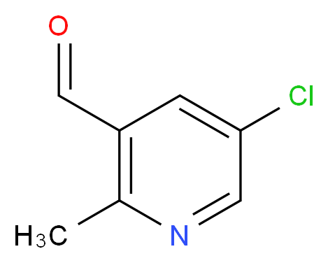 5-chloro-2-methylpyridine-3-carbaldehyde_分子结构_CAS_1060814-56-3