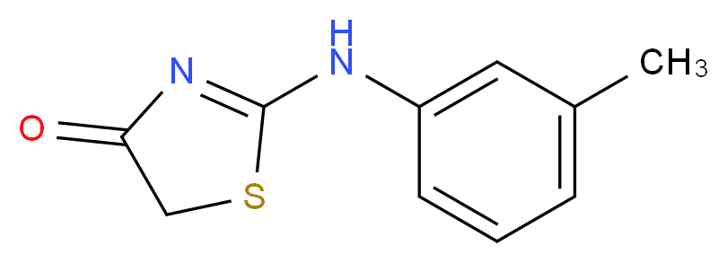 2-m-Tolylamino-thiazol-4-one_分子结构_CAS_27052-16-0)