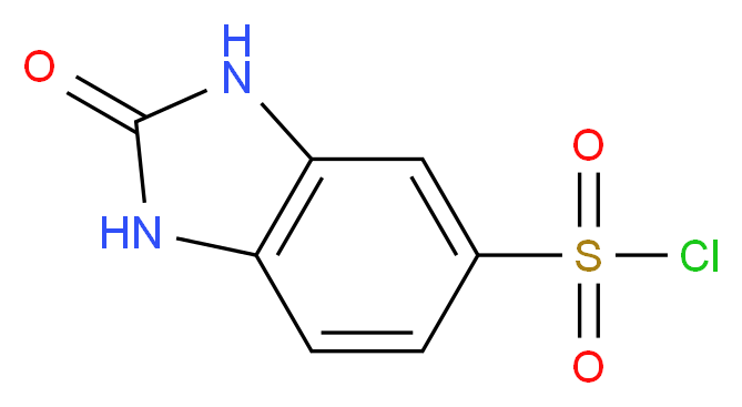 2-oxo-2,3-dihydro-1H-1,3-benzodiazole-5-sulfonyl chloride_分子结构_CAS_53439-87-5