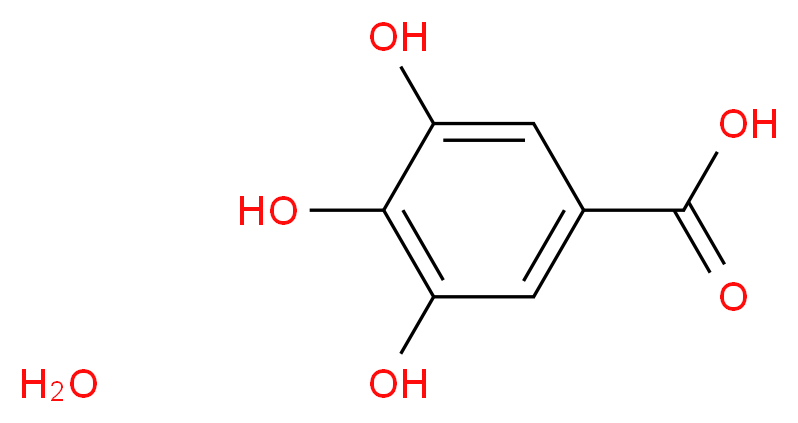 3,4,5-Trihydroxybenzoic acid hydrate_分子结构_CAS_5995-86-8)