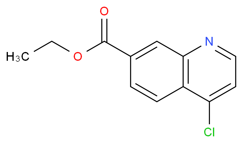 Ethyl 4-chloroquinoline-7-carboxylate_分子结构_CAS_282101-16-0)