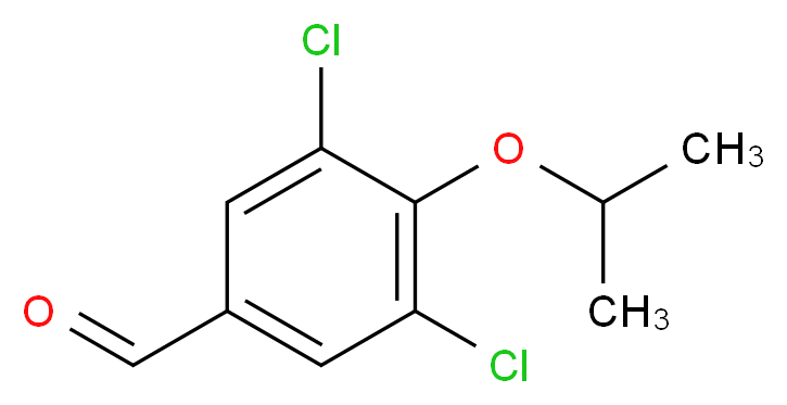 3,5-dichloro-4-isopropoxybenzaldehyde_分子结构_CAS_692281-56-4)