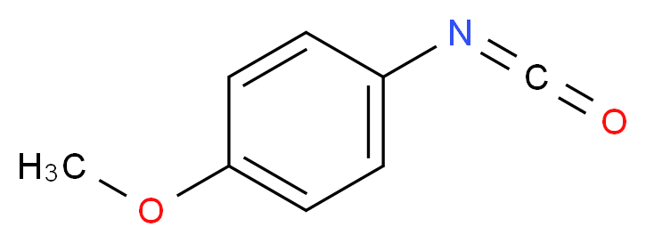 1-isocyanato-4-methoxybenzene_分子结构_CAS_5416-93-3