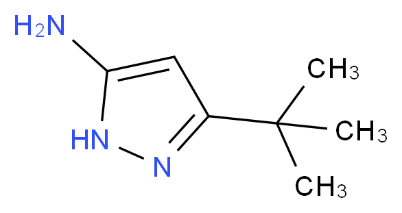 3-氨基-5-叔丁基-1H-吡唑_分子结构_CAS_82560-12-1)