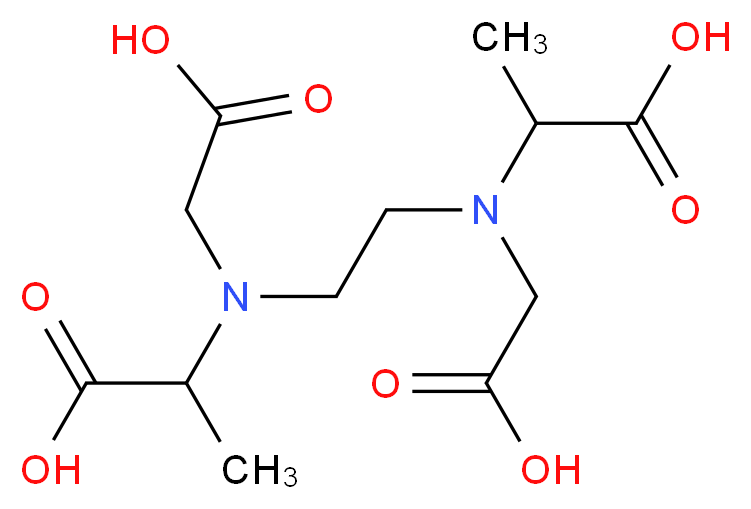 2-({2-[(1-carboxyethyl)(carboxymethyl)amino]ethyl}(carboxymethyl)amino)propanoic acid_分子结构_CAS_38705-15-6