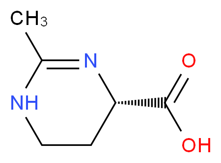 (4S)-2-methyl-1,4,5,6-tetrahydropyrimidine-4-carboxylic acid_分子结构_CAS_96702-03-3