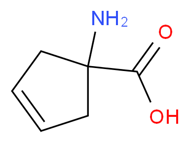 1-AMINOCYCLOPENT-3-ENECARBOXYLIC ACID_分子结构_CAS_27314-05-2)