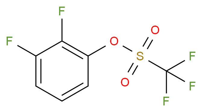 2,3-difluorophenyl trifluoromethanesulfonate_分子结构_CAS_211315-75-2