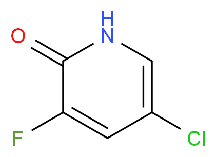 5-chloro-3-fluoro-1,2-dihydropyridin-2-one_分子结构_CAS_514797-96-7