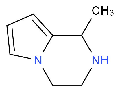1-methyl-1H,2H,3H,4H-pyrrolo[1,2-a]pyrazine_分子结构_CAS_73627-18-6