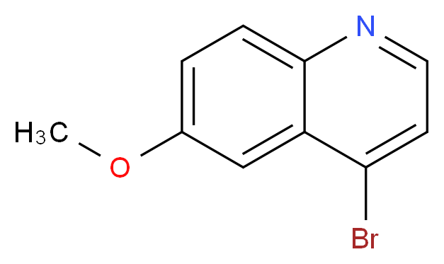 4-bromo-6-methoxyquinoline_分子结构_CAS_42881-66-3