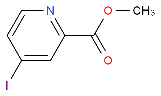 methyl 4-iodopyridine-2-carboxylate_分子结构_CAS_380381-28-2