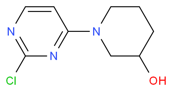 1-(2-chloropyrimidin-4-yl)piperidin-3-ol_分子结构_CAS_945895-48-7