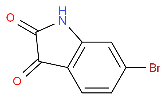 6-Bromo-1H-indole-2,3-dione_分子结构_CAS_6326-79-0)