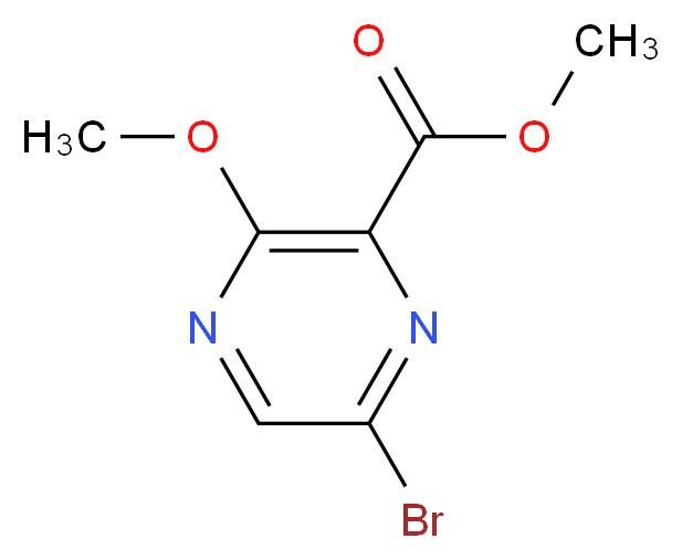 METHYL 6-BROMO-3-METHOXYPYRAZINE-2-CARBOXYLATE_分子结构_CAS_259794-06-4)