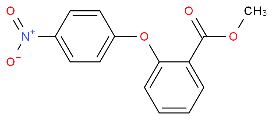 Methyl 2-(4-nitrophenoxy)benzenecarboxylate_分子结构_CAS_)