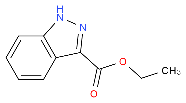 1H-吲唑-3-羧酸乙酯_分子结构_CAS_4498-68-4)