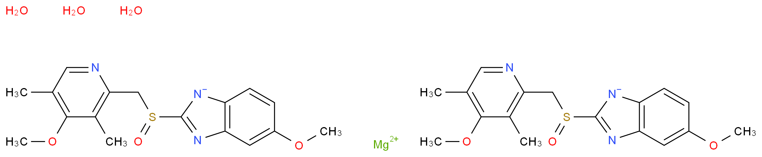 Esomeprazole Magnesium_分子结构_CAS_217087-09-7)