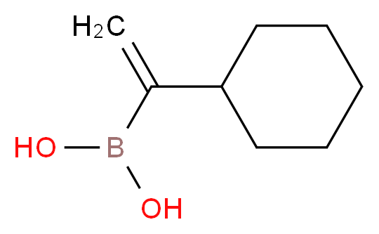 (1-Cyclohexylvinyl)boronic acid_分子结构_CAS_1202245-69-9)