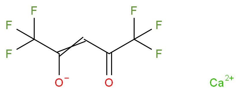 calcium 1,1,1,5,5,5-hexafluoro-4-oxopent-2-en-2-olate_分子结构_CAS_121012-90-6