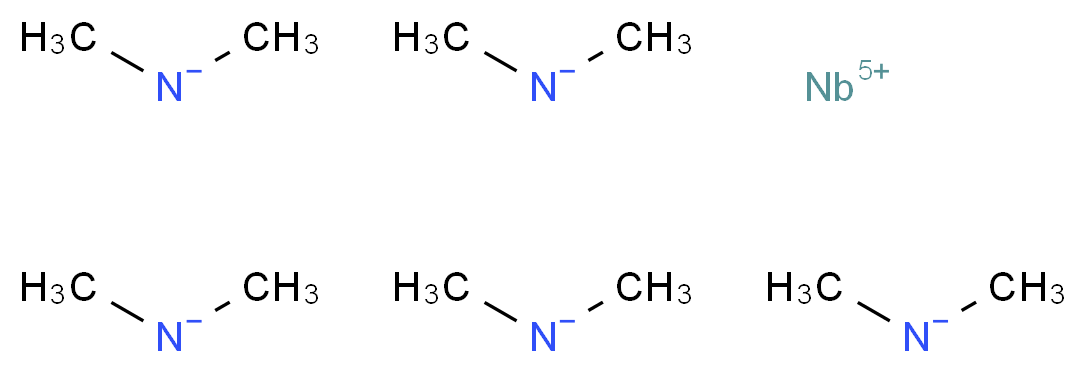 niobium(5+) ion pentakis(dimethylazanide)_分子结构_CAS_19824-58-9