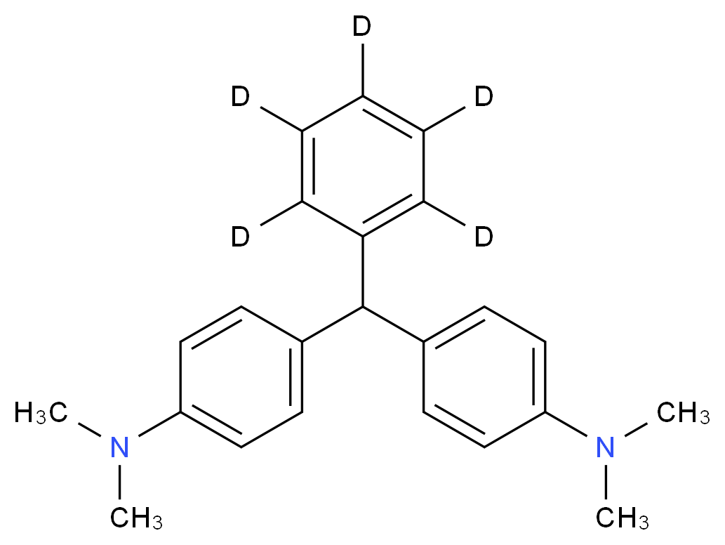 4-{[4-(dimethylamino)phenyl](<sup>2</sup>H<sub>5</sub>)benzyl}-N,N-dimethylaniline_分子结构_CAS_947601-82-3