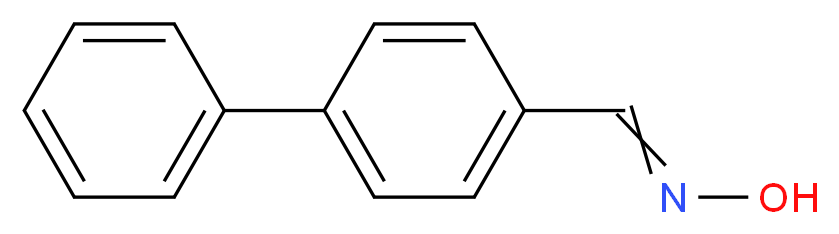 N-[(4-phenylphenyl)methylidene]hydroxylamine_分子结构_CAS_40143-27-9