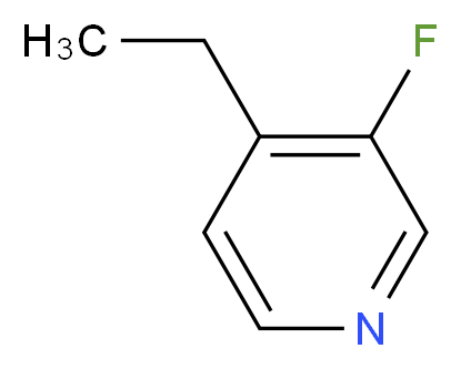 4-ethyl-3-fluoropyridine_分子结构_CAS_137234-73-2