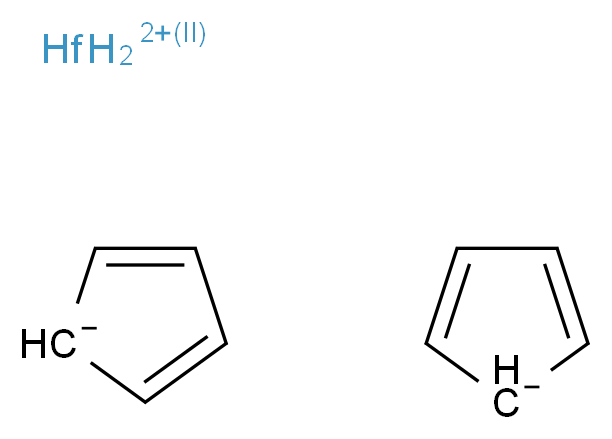 hafnium(2+) ion bis(cyclopenta-2,4-dien-1-ide)_分子结构_CAS_68183-87-9