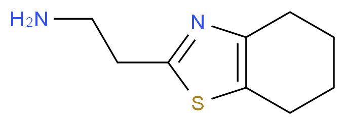 2-(4,5,6,7-tetrahydro-1,3-benzothiazol-2-yl)ethan-1-amine_分子结构_CAS_642078-29-3