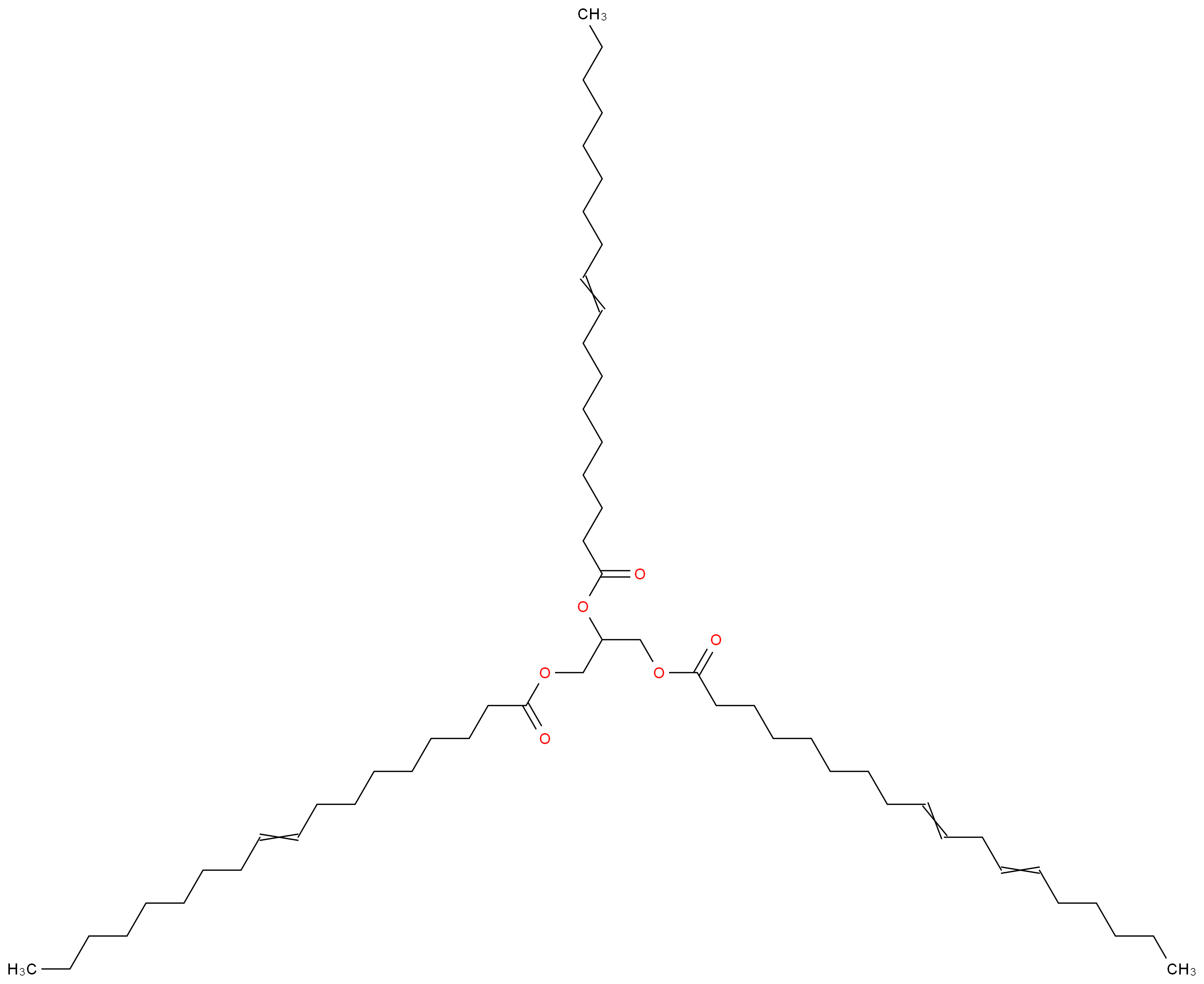 2,3-bis(octadec-9-enoyloxy)propyl octadeca-9,12-dienoate_分子结构_CAS_2190-20-7