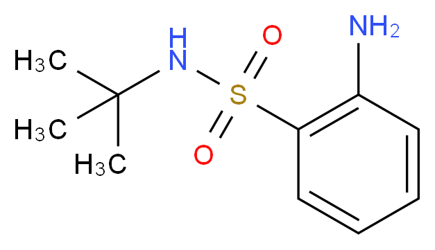 2-amino-N-tert-butylbenzene-1-sulfonamide_分子结构_CAS_954268-81-6