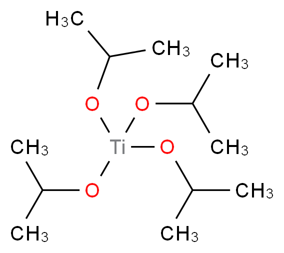 tetrakis(propan-2-yloxy)titanium_分子结构_CAS_546-68-9