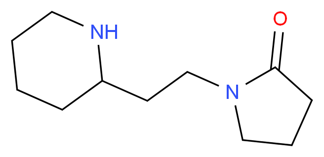 1-(2-piperidin-2-ylethyl)pyrrolidin-2-one_分子结构_CAS_876710-79-1)