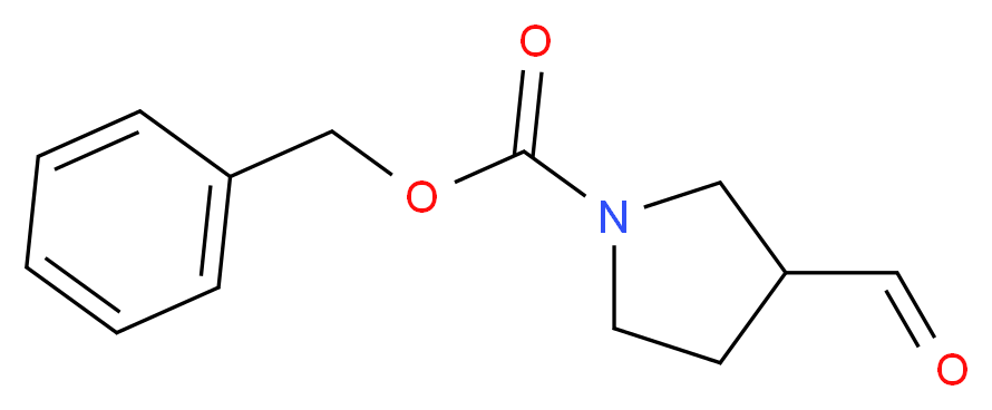 1-苄氧基羰基吡咯烷-3-甲醛_分子结构_CAS_276872-86-7)