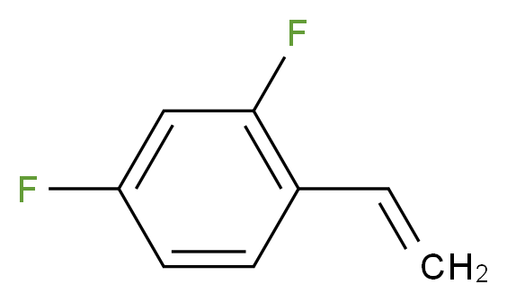 1-ethenyl-2,4-difluorobenzene_分子结构_CAS_399-53-1