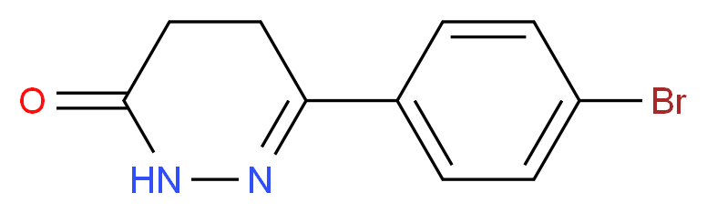 6-(4-bromophenyl)-2,3,4,5-tetrahydropyridazin-3-one_分子结构_CAS_)