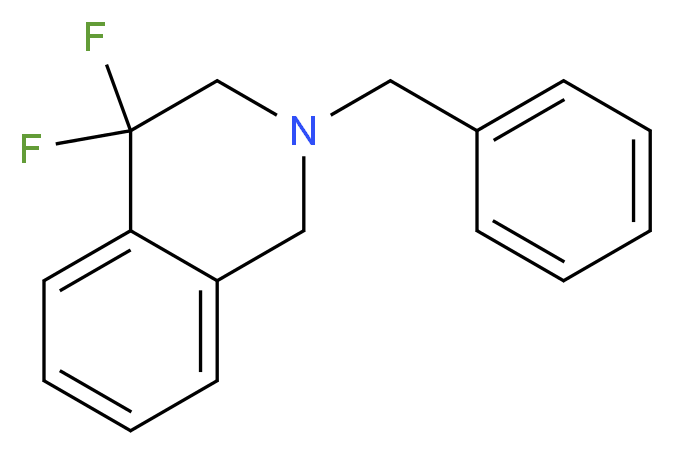 2-Benzyl-4,4-difluoro-1,2,3,4-tetrahydroisoquinoline 97%_分子结构_CAS_)