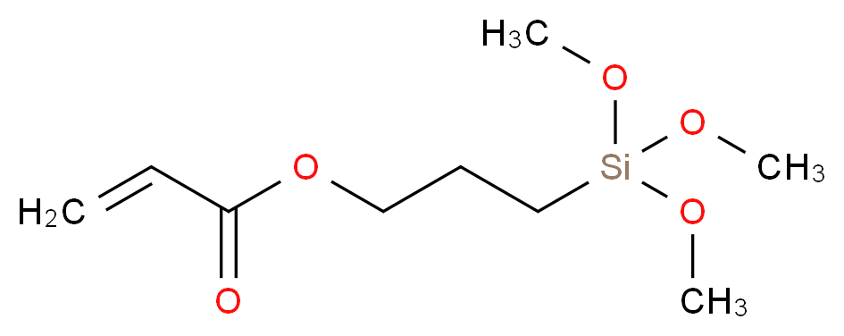 3-(丙烯酰氧基)丙基三甲氧基硅烷_分子结构_CAS_4369-14-6)