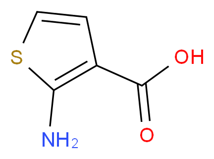 2-aminothiophene-3-carboxylic acid_分子结构_CAS_56387-08-7