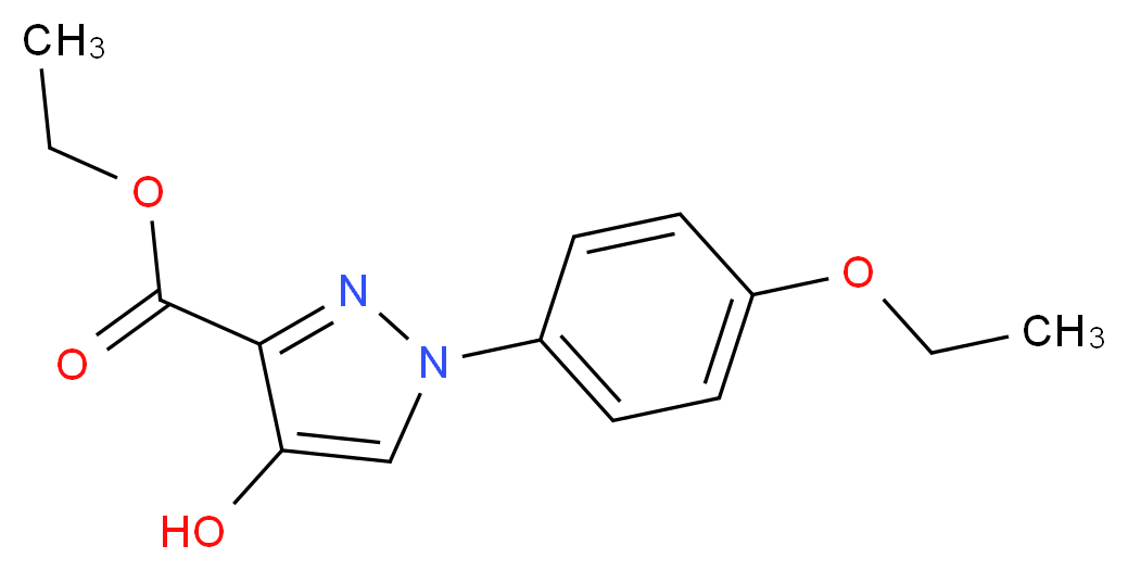 1-(4-Ethoxy-phenyl)-4-hydroxy-1H-pyrazole-3-carboxylic acid ethyl ester_分子结构_CAS_26502-58-9)