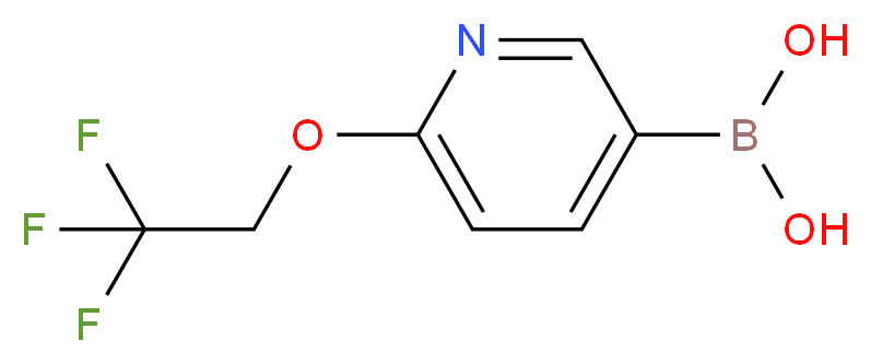(6-(2,2,2-Trifluoroethoxy)-3-pyridinyl)boronic acid_分子结构_CAS_196083-20-2)
