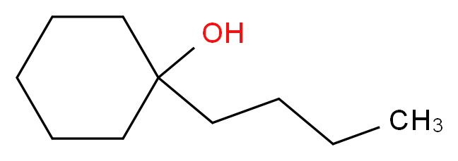 1-正-丁基环己醇_分子结构_CAS_5445-30-7)