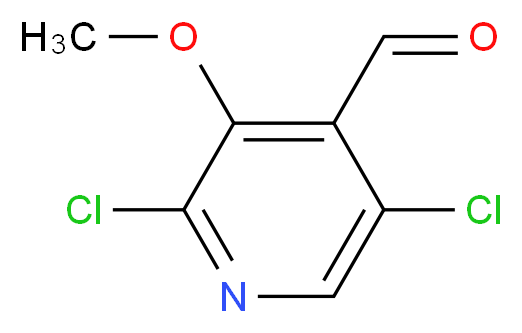 2,5-Dichloro-3-methoxyisonicotinaldehyde_分子结构_CAS_)
