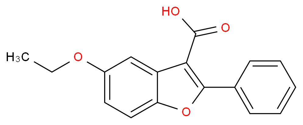 5-ethoxy-2-phenyl-1-benzofuran-3-carboxylic acid_分子结构_CAS_300674-08-2)