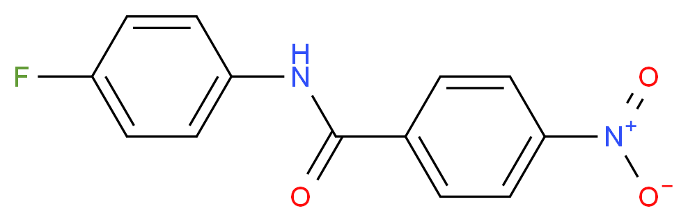 N-(4-Fluorophenyl)-4-nitrobenzamide_分子结构_CAS_347-81-9)