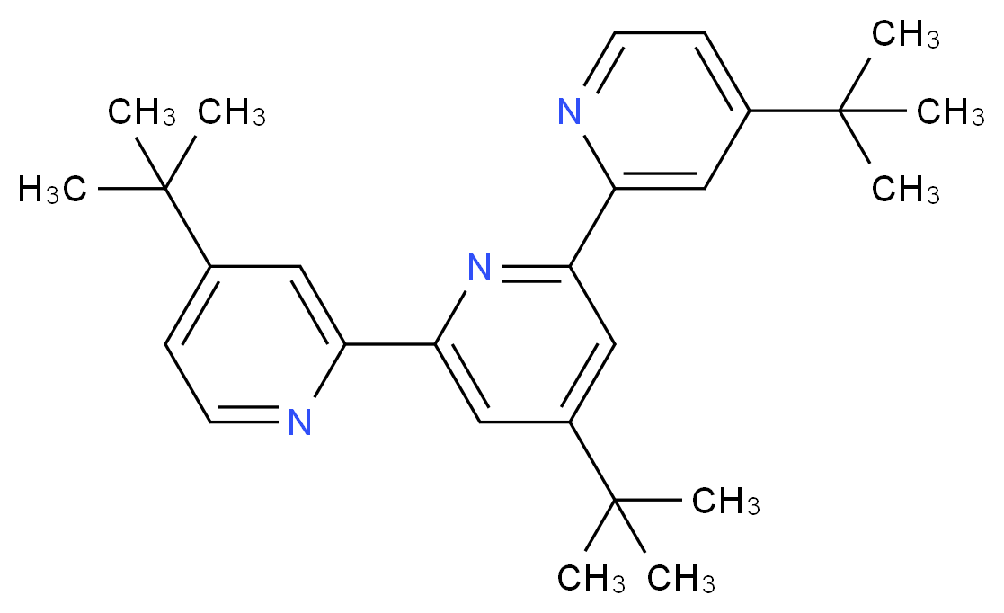 4-tert-butyl-2,6-bis(4-tert-butylpyridin-2-yl)pyridine_分子结构_CAS_115091-29-7